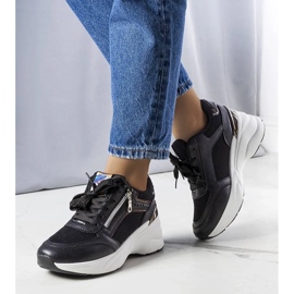 D/GMR Black wedge sneakers from Stacey 1