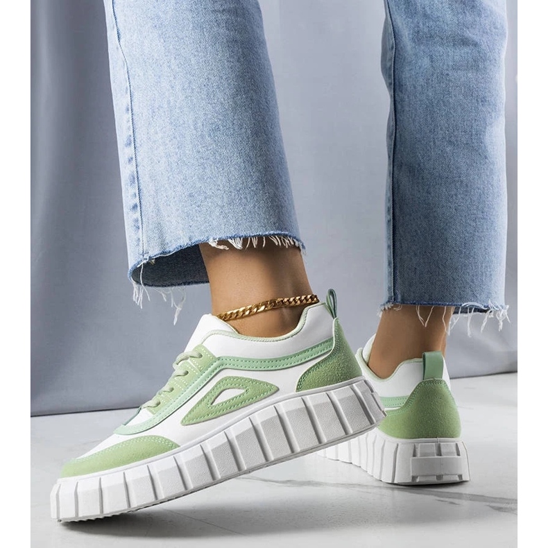 D/GMR Green platform sneakers from Robyn 1
