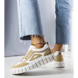 D/GMR Beige platform sneakers from Robyn 2