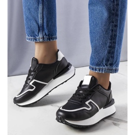 D/GMR Black platform sneakers from Blanche 1