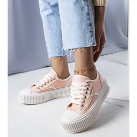 D/GMR Connie's pink platform sneakers 1