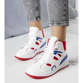 D/GMR Marjorie white high top sneakers 1