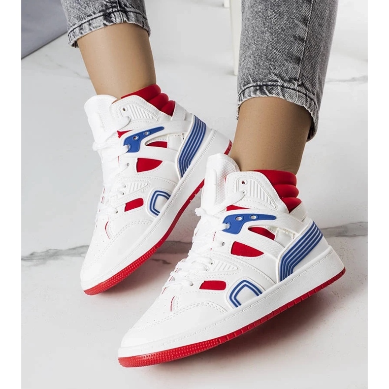 D/GMR Marjorie white high top sneakers 2