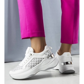 D/GMR Margie monogrammed white sneakers 1