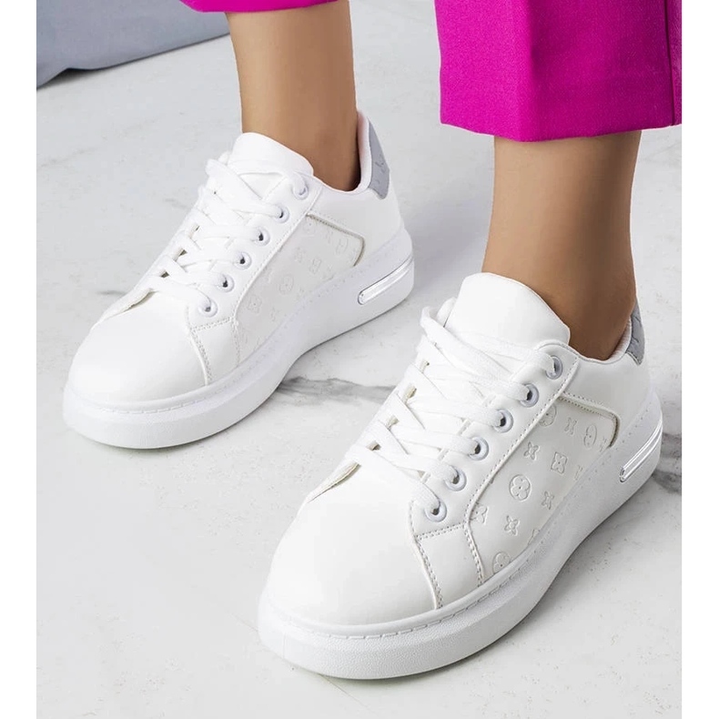D/GMR White high-soled sneakers from Tasha grey 1