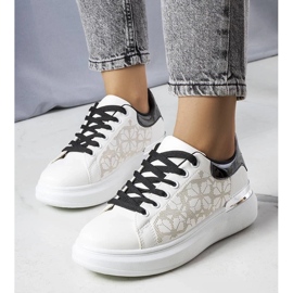 D/GMR Black and white sneakers decorated with perforations from Erin 1
