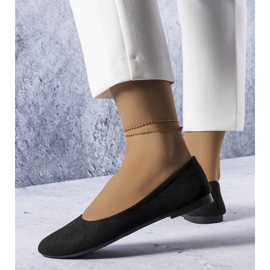 D/GMR Black flats with a leather footbed from Lespérance 2