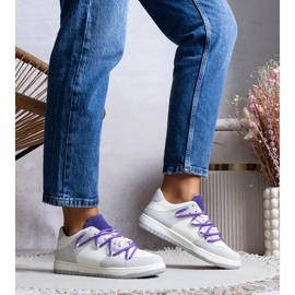 D/GMR Gray sneakers women's sneakers purple laces arcobaleno grey 1 D/GMR Gray sneakers women's sneakers purple laces arcobaleno grey 1