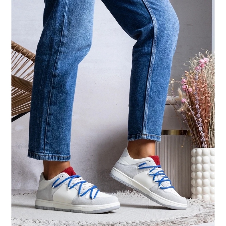 D/GMR Gray sneakers women's sneakers, arcobaleno laces grey 1