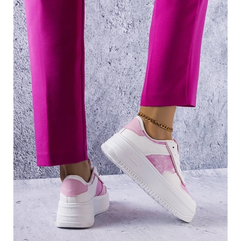 D/GMR White and pink platform shoes from Heloise 2