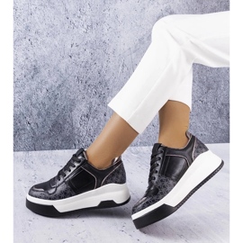 D/GMR Black sneakers decorated with the Grandbois monogram 2