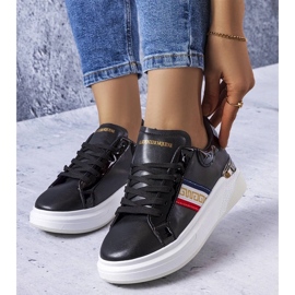 D/GMR Black shoes with patent inserts from Annot white 1