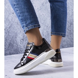 D/GMR Black shoes with patent inserts from Annot white 2