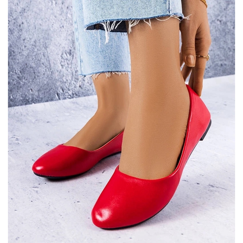 D/GMR Narcisse red classic ballerinas 1