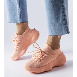 D/GMR Pink textile trainers from Lavallée 1