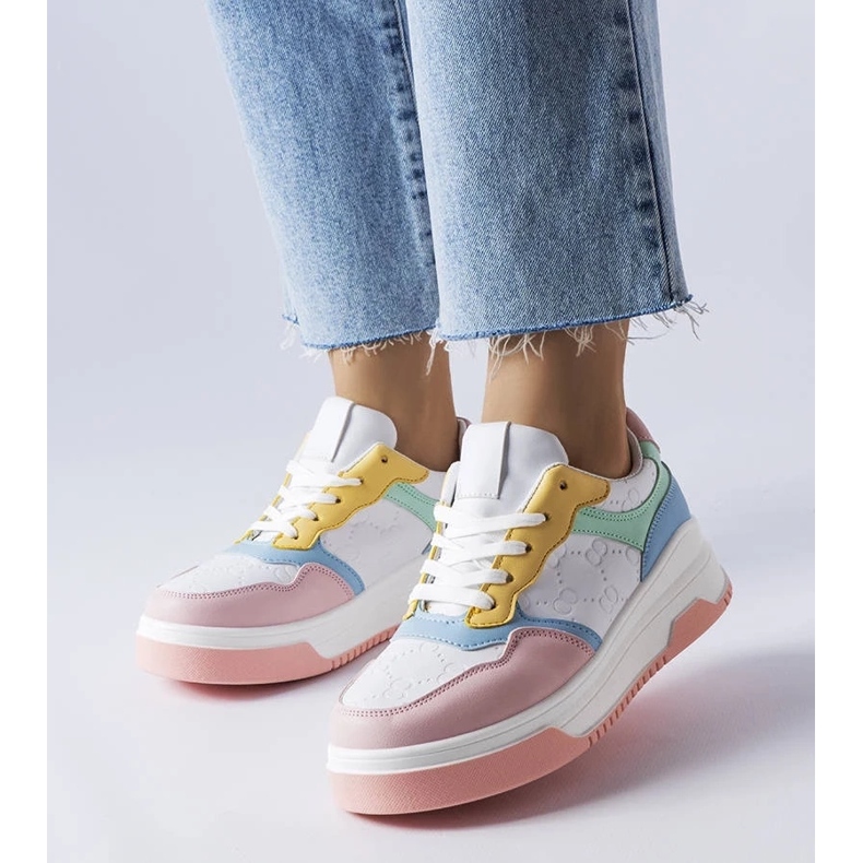 D/GMR Pink sneakers decorated with Paré embossing 1