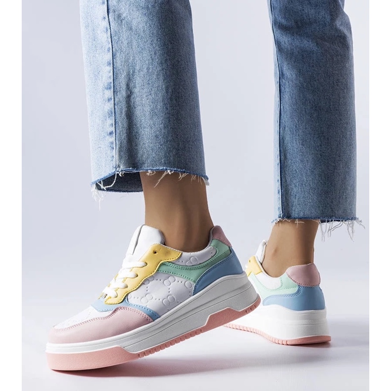 D/GMR Pink sneakers decorated with Paré embossing 2