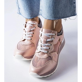 D/GMR L'Angelier pink shiny sneakers 1