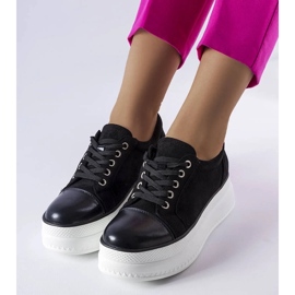 D/GMR Black Pascaline platform sneakers 2