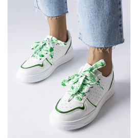 D/GMR White sneakers tied with Pryor ribbon 1