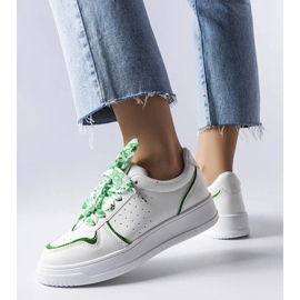 D/GMR White sneakers tied with Pryor ribbon 2