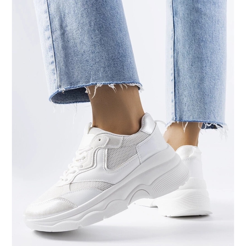 D/GMR White women's sneakers by Séguin 2