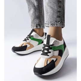 D/GMR Black sneakers made of mixed materials from Riel white 1