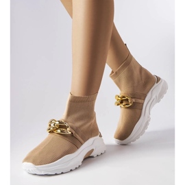 D/GMR Baptiste brown sneakers with a chain 1