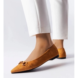 D/GMR Brown pointed toe ballerinas from Aimé 1