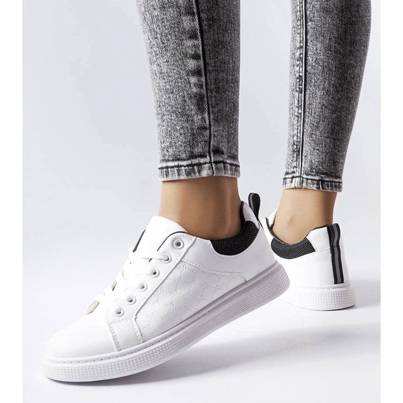 D/GMR Black and white sneakers with embossing from Dreux 2