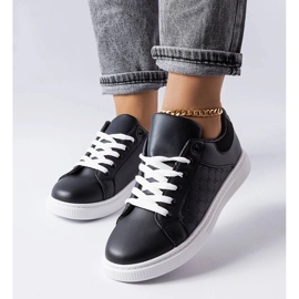 D/GMR Black sneakers with Dreux embossing 1