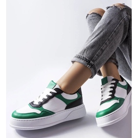 D/GMR White and green shoes with a thicker sole from Baron 1