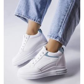 D/GMR White sneakers with glitter inserts from Bonevil 1