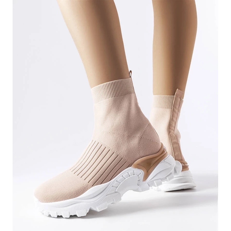 D/GMR Beige sneakers with elastic uppers from Antonio 1