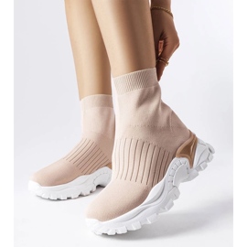 D/GMR Beige sneakers with elastic uppers from Antonio 2