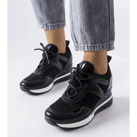 D/GMR Black wedge sneakers from Vincez 2
