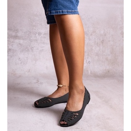 D/GMR Black polka dot ballet flats with a cutout from Laforge 1