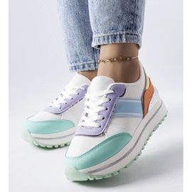 D/GMR Green sneakers with glitter inserts from Lang 1