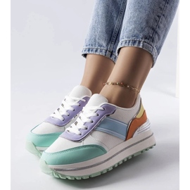 D/GMR Green sneakers with glitter inserts from Lang 2