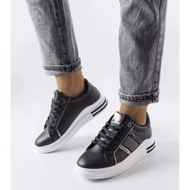 D/GMR Black sneakers decorated with Xarles rhinestones 1