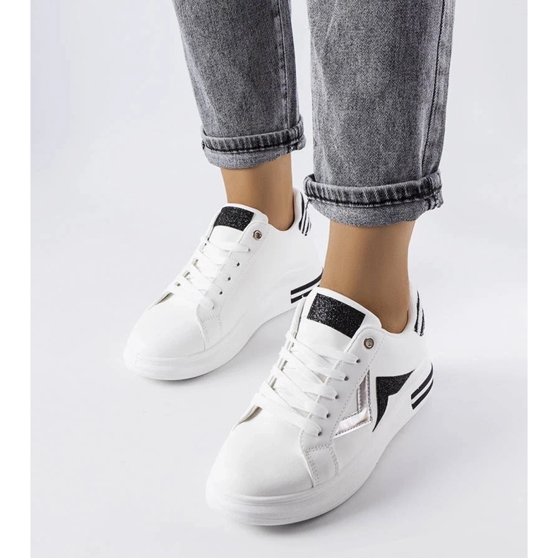 D/GMR Black and white platform sneakers from Monty 1