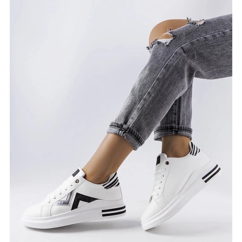 D/GMR Black and white platform sneakers from Monty 2