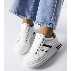 D/GMR Lanoie white platform sneakers 2