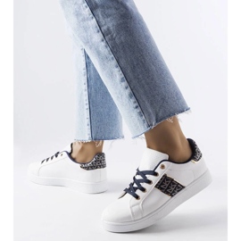 D/GMR White sneakers with a decorated upper from Sauriol 1