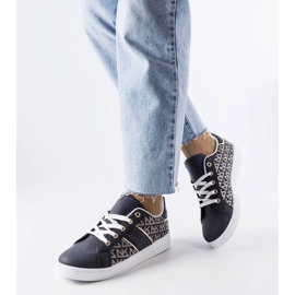 D/GMR Navy blue sneakers decorated with the Bolduc monogram 1