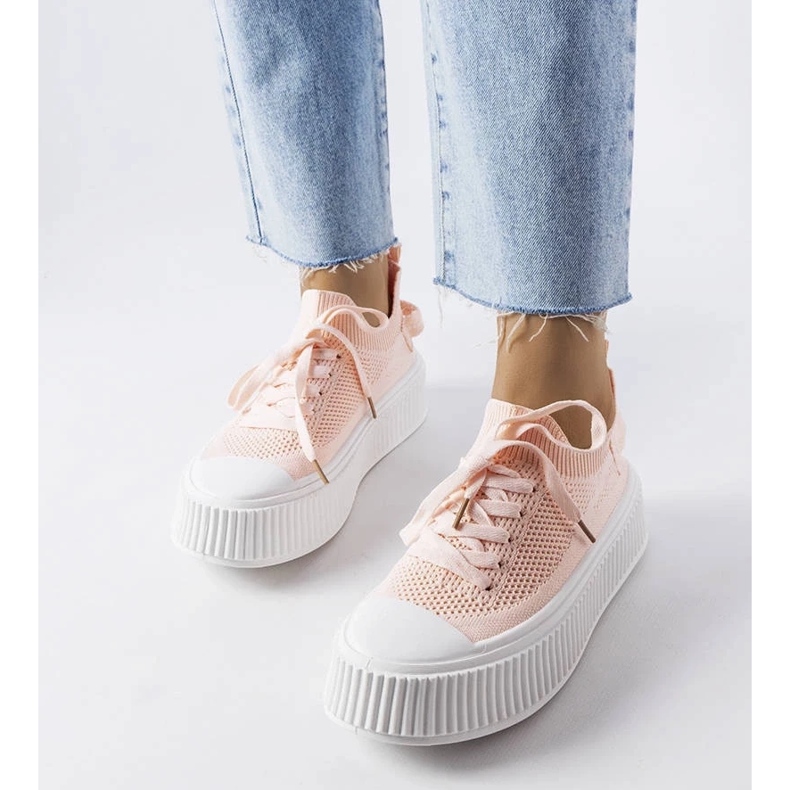 D/GMR Pink sneakers with elastic uppers from Jardine 1