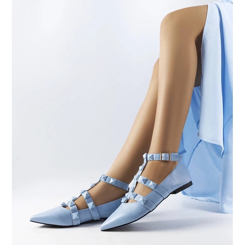 D/GMR Blue ballerinas with a spectacular Blur fastening 2