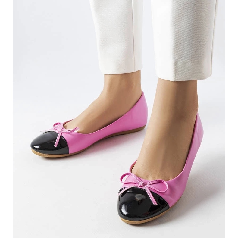 D/GMR Pink patent toe ballerinas from Despins 1