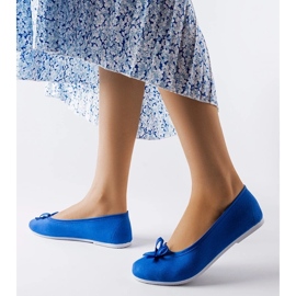 D/GMR Blue fabric ballerinas from Gendron 1