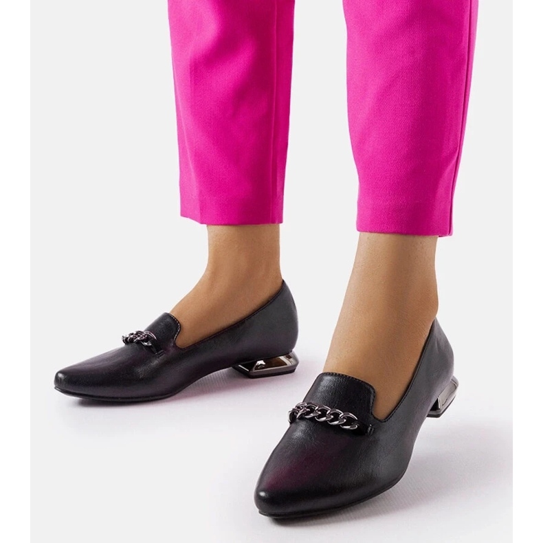 D/GMR Black flats with a leather insole from Lovato 2